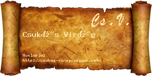 Csukás Virág névjegykártya