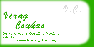 virag csukas business card